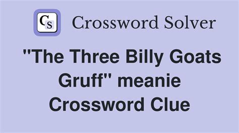 gruff crossword clue.